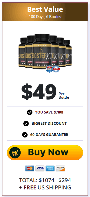 booster xt 6 bottles price